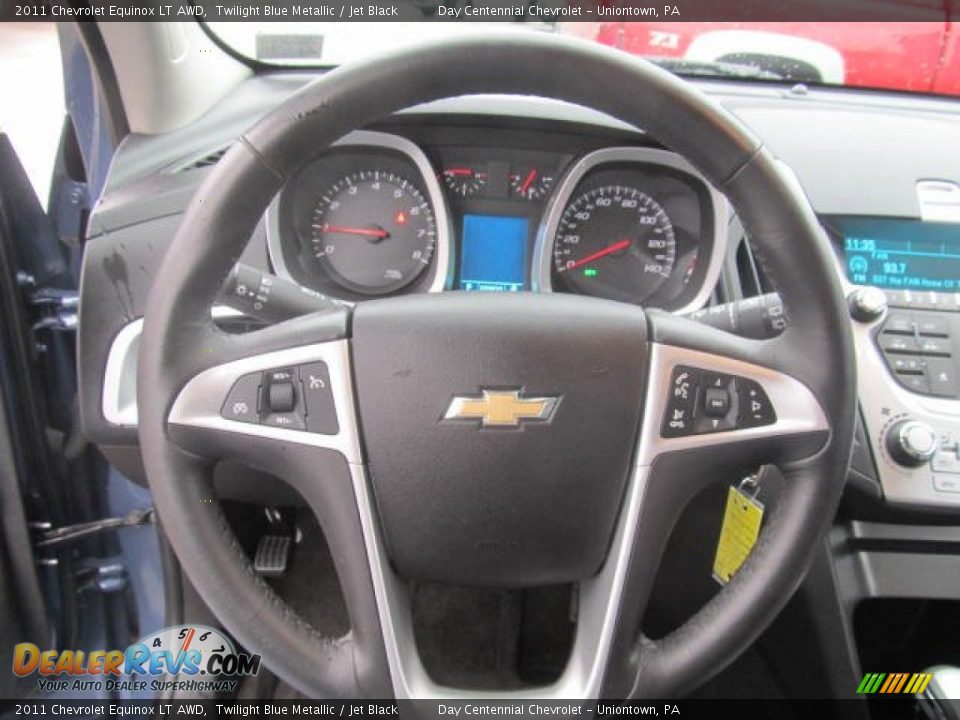 2011 Chevrolet Equinox LT AWD Twilight Blue Metallic / Jet Black Photo #15