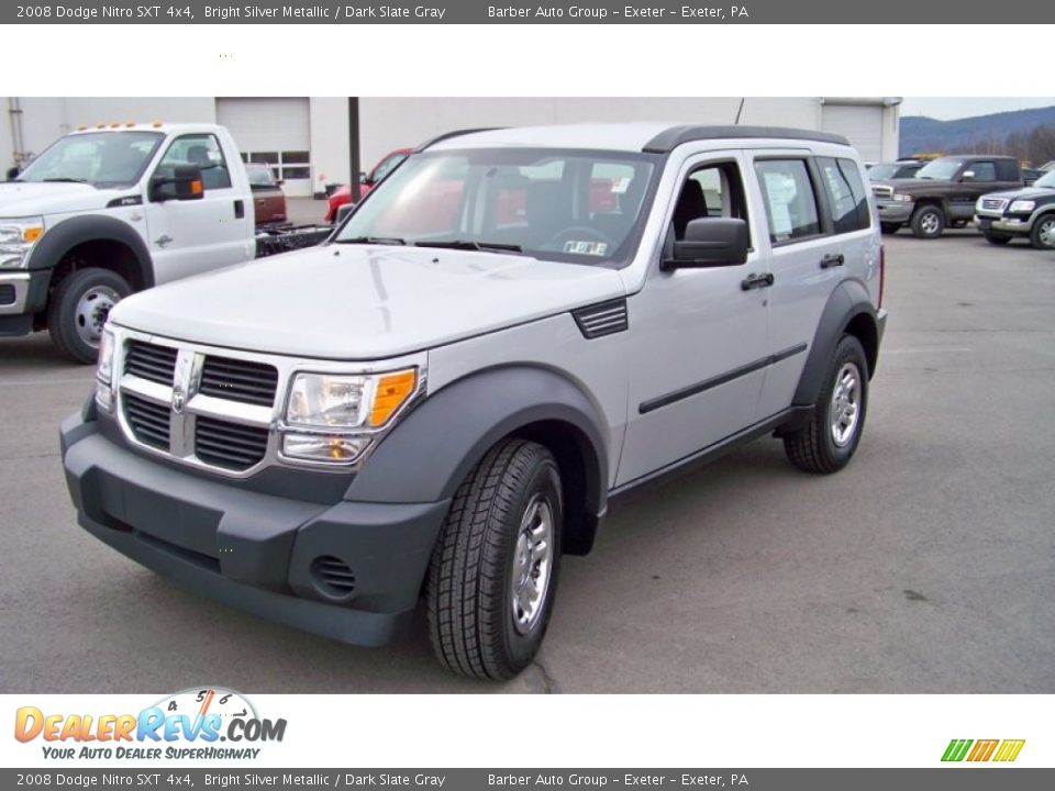2008 Dodge Nitro SXT 4x4 Bright Silver Metallic / Dark Slate Gray Photo #1