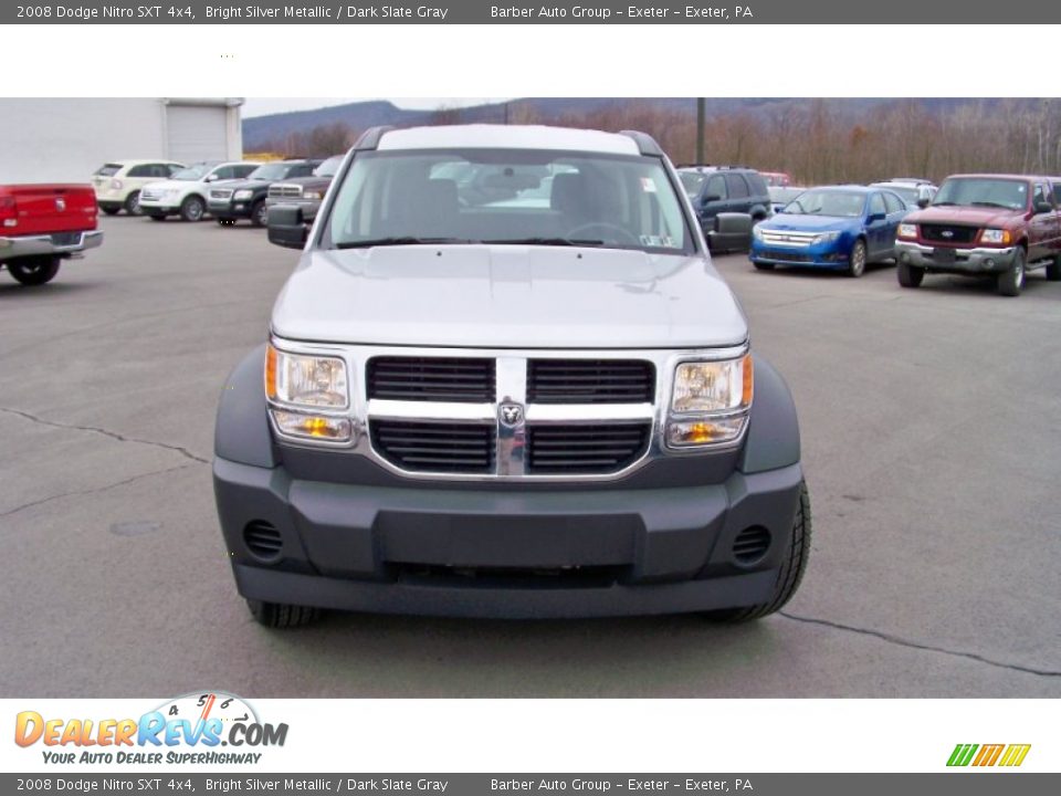 2008 Dodge Nitro SXT 4x4 Bright Silver Metallic / Dark Slate Gray Photo #2