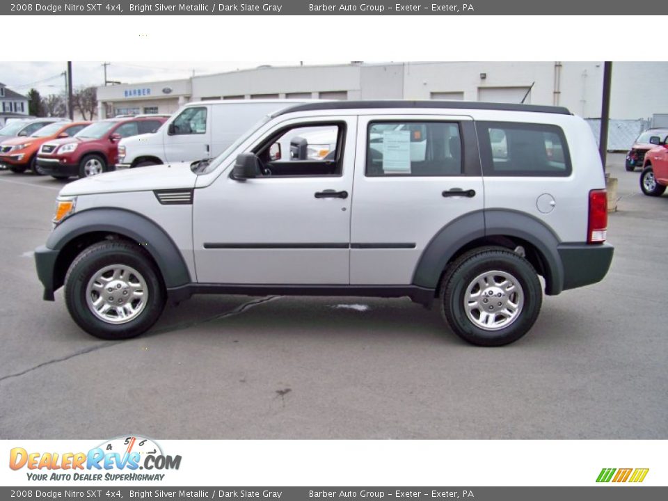 2008 Dodge Nitro SXT 4x4 Bright Silver Metallic / Dark Slate Gray Photo #8