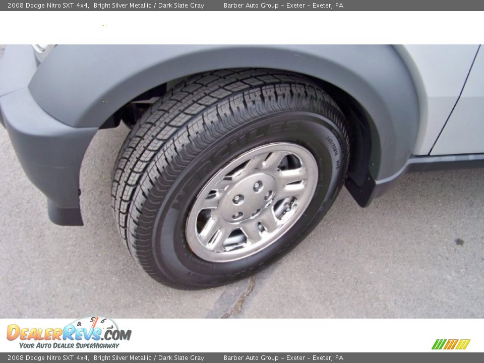 2008 Dodge Nitro SXT 4x4 Bright Silver Metallic / Dark Slate Gray Photo #10