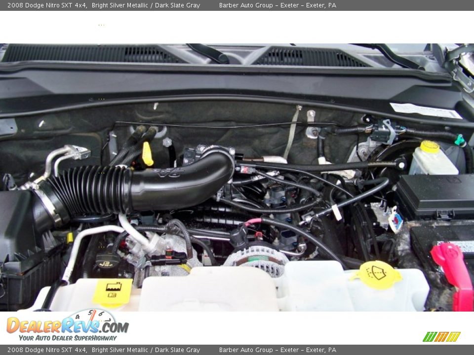 2008 Dodge Nitro SXT 4x4 Bright Silver Metallic / Dark Slate Gray Photo #19