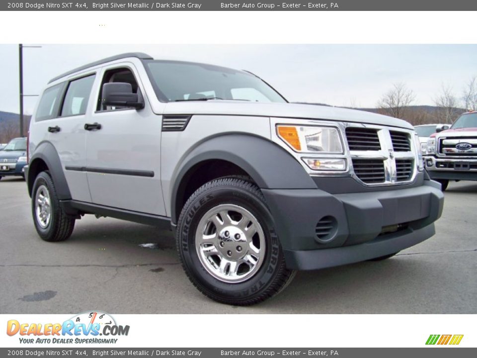 2008 Dodge Nitro SXT 4x4 Bright Silver Metallic / Dark Slate Gray Photo #20
