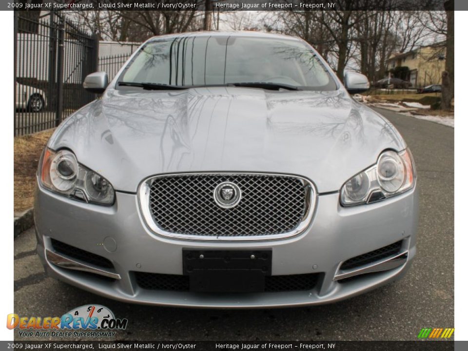 2009 Jaguar XF Supercharged Liquid Silver Metallic / Ivory/Oyster Photo #2