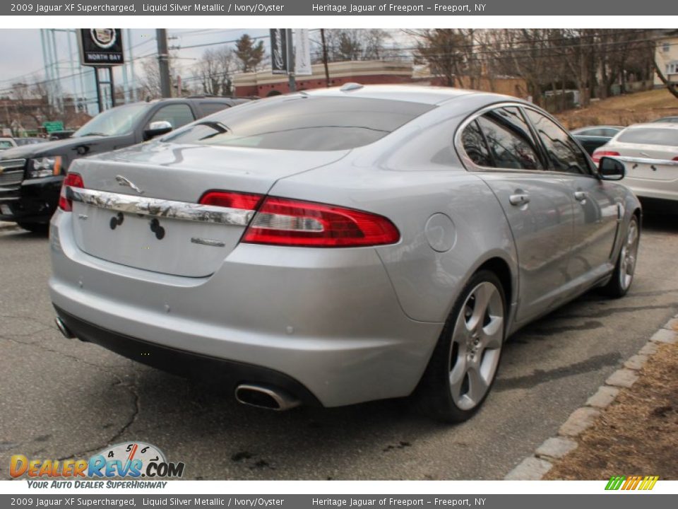 2009 Jaguar XF Supercharged Liquid Silver Metallic / Ivory/Oyster Photo #6
