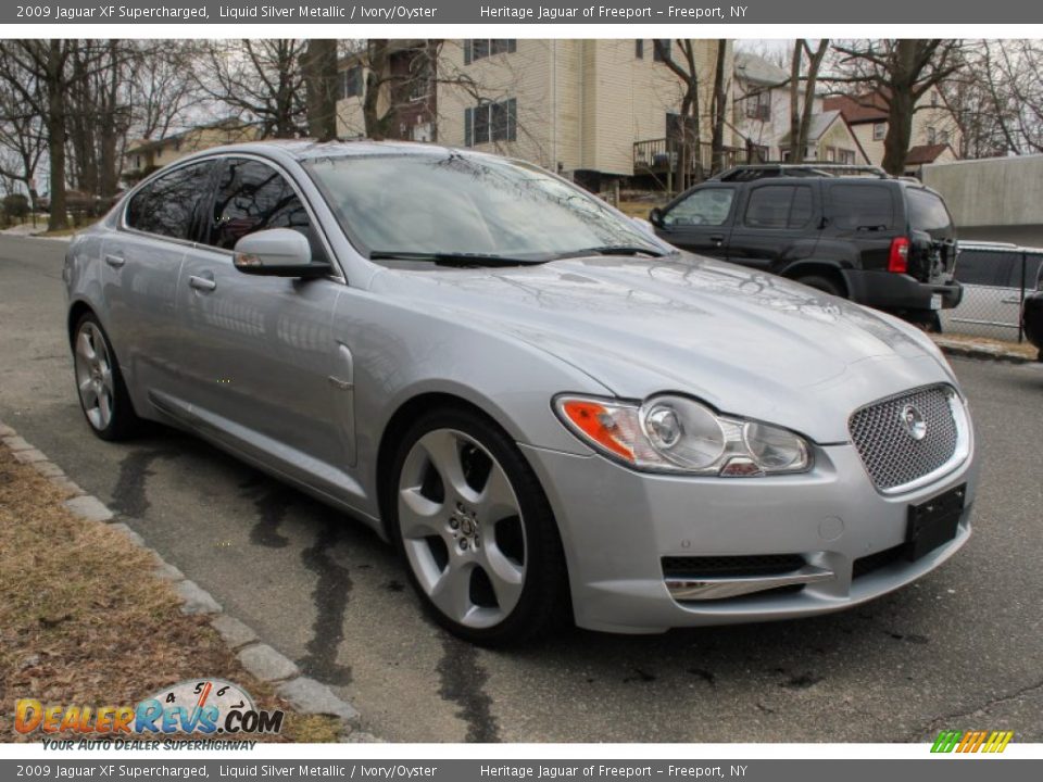 2009 Jaguar XF Supercharged Liquid Silver Metallic / Ivory/Oyster Photo #7