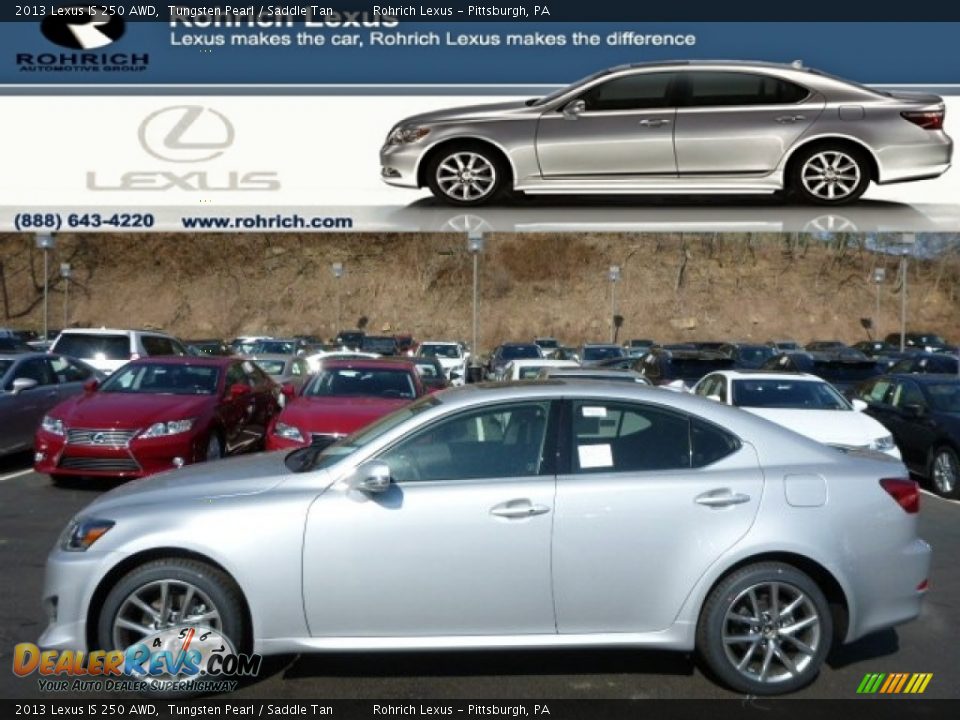 2013 Lexus IS 250 AWD Tungsten Pearl / Saddle Tan Photo #1