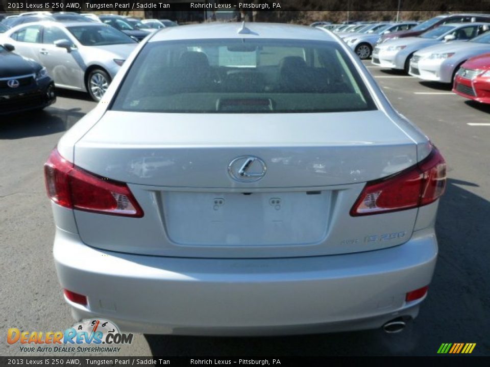 2013 Lexus IS 250 AWD Tungsten Pearl / Saddle Tan Photo #3