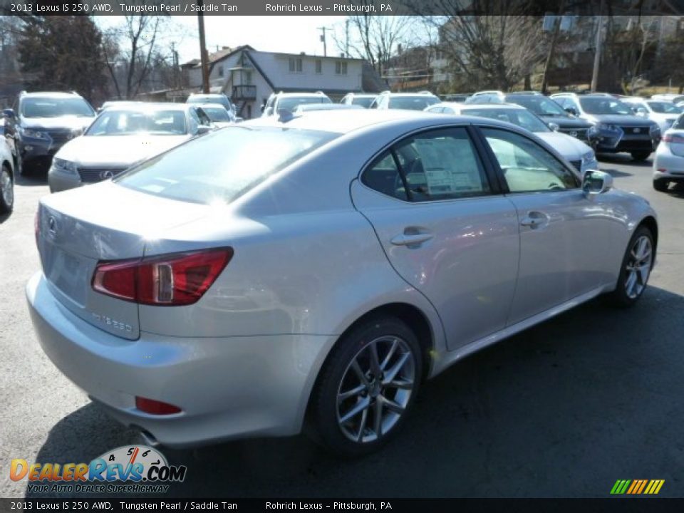 2013 Lexus IS 250 AWD Tungsten Pearl / Saddle Tan Photo #4