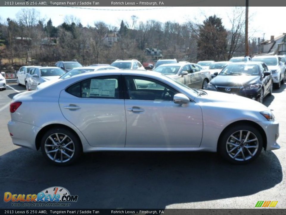 2013 Lexus IS 250 AWD Tungsten Pearl / Saddle Tan Photo #5