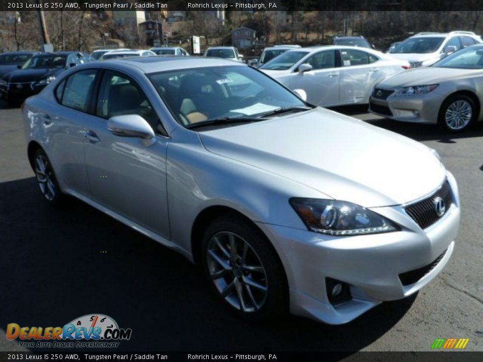 2013 Lexus IS 250 AWD Tungsten Pearl / Saddle Tan Photo #6