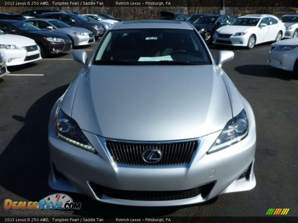 2013 Lexus IS 250 AWD Tungsten Pearl / Saddle Tan Photo #7