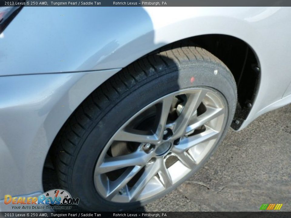 2013 Lexus IS 250 AWD Tungsten Pearl / Saddle Tan Photo #9