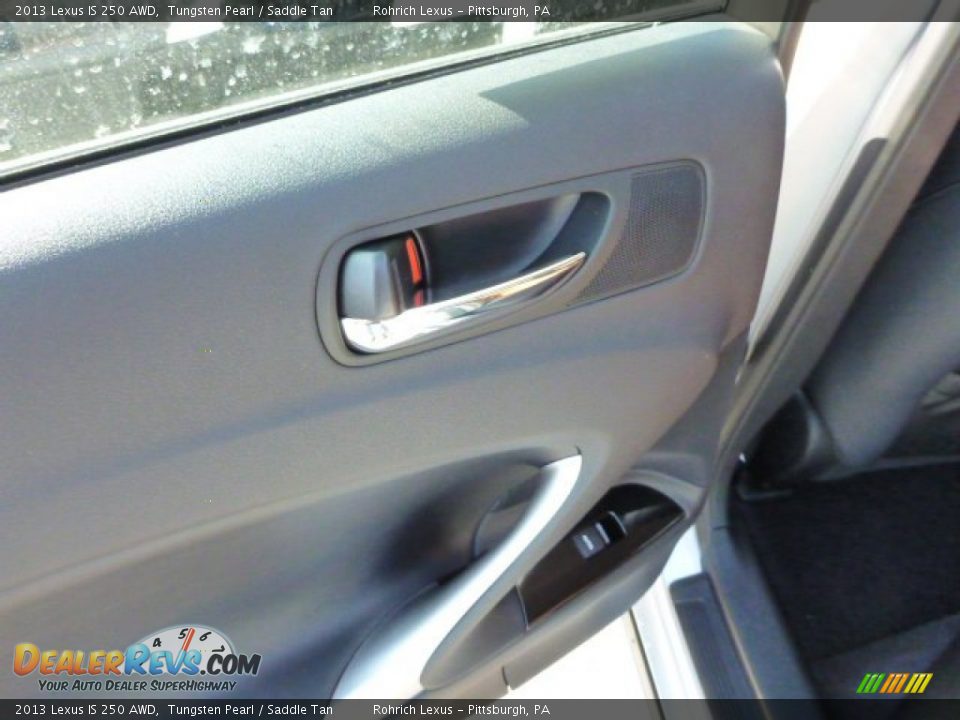 2013 Lexus IS 250 AWD Tungsten Pearl / Saddle Tan Photo #13