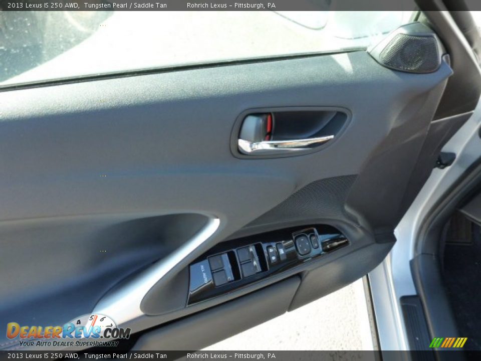 2013 Lexus IS 250 AWD Tungsten Pearl / Saddle Tan Photo #14