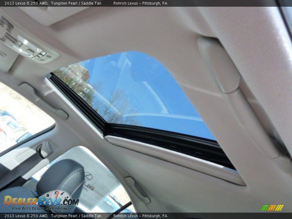 2013 Lexus IS 250 AWD Tungsten Pearl / Saddle Tan Photo #15
