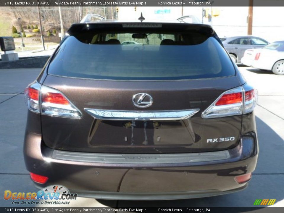 2013 Lexus RX 350 AWD Fire Agate Pearl / Parchment/Espresso Birds Eye Maple Photo #3