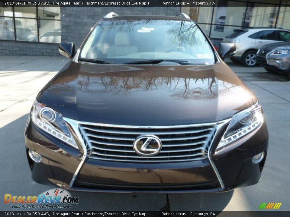 2013 Lexus RX 350 AWD Fire Agate Pearl / Parchment/Espresso Birds Eye Maple Photo #7