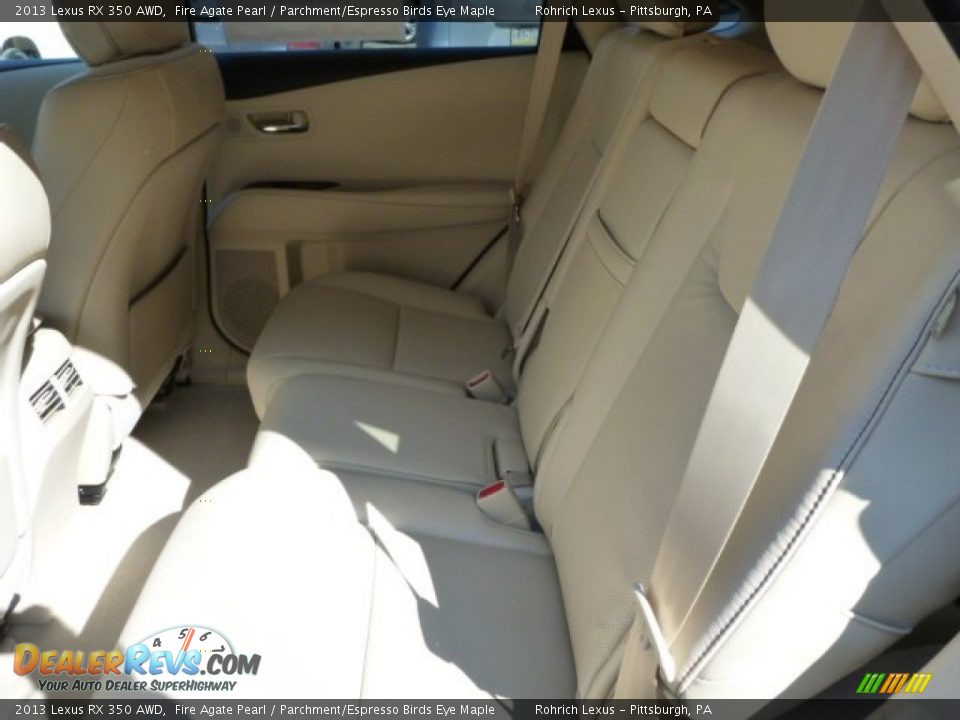 2013 Lexus RX 350 AWD Fire Agate Pearl / Parchment/Espresso Birds Eye Maple Photo #11