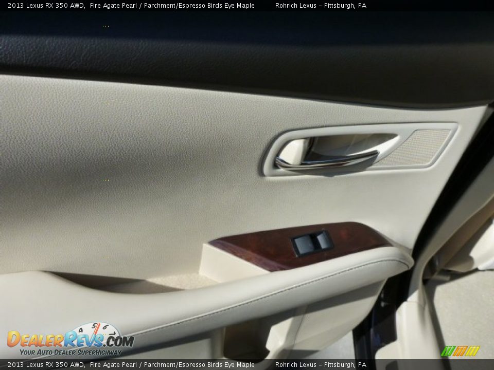 2013 Lexus RX 350 AWD Fire Agate Pearl / Parchment/Espresso Birds Eye Maple Photo #13