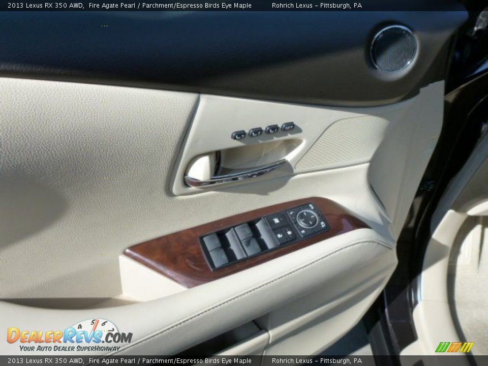 2013 Lexus RX 350 AWD Fire Agate Pearl / Parchment/Espresso Birds Eye Maple Photo #14