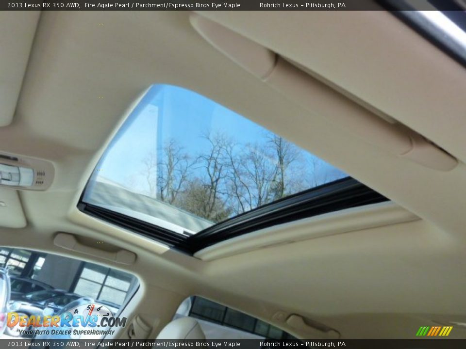 2013 Lexus RX 350 AWD Fire Agate Pearl / Parchment/Espresso Birds Eye Maple Photo #15