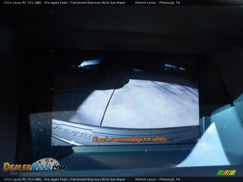 2013 Lexus RX 350 AWD Fire Agate Pearl / Parchment/Espresso Birds Eye Maple Photo #17