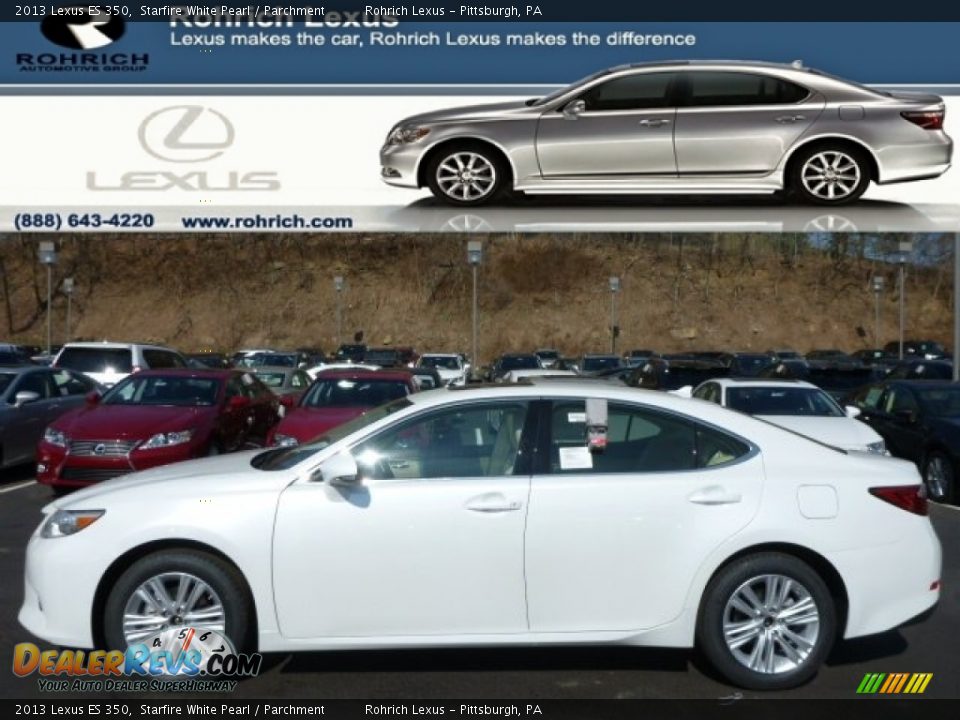 2013 Lexus ES 350 Starfire White Pearl / Parchment Photo #1