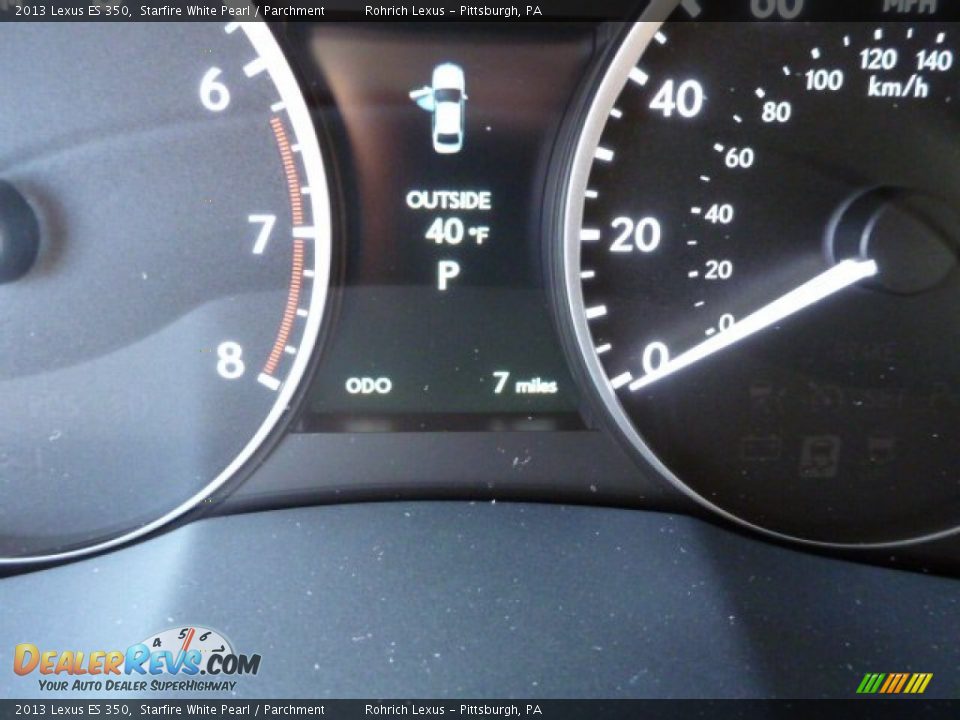 2013 Lexus ES 350 Starfire White Pearl / Parchment Photo #19