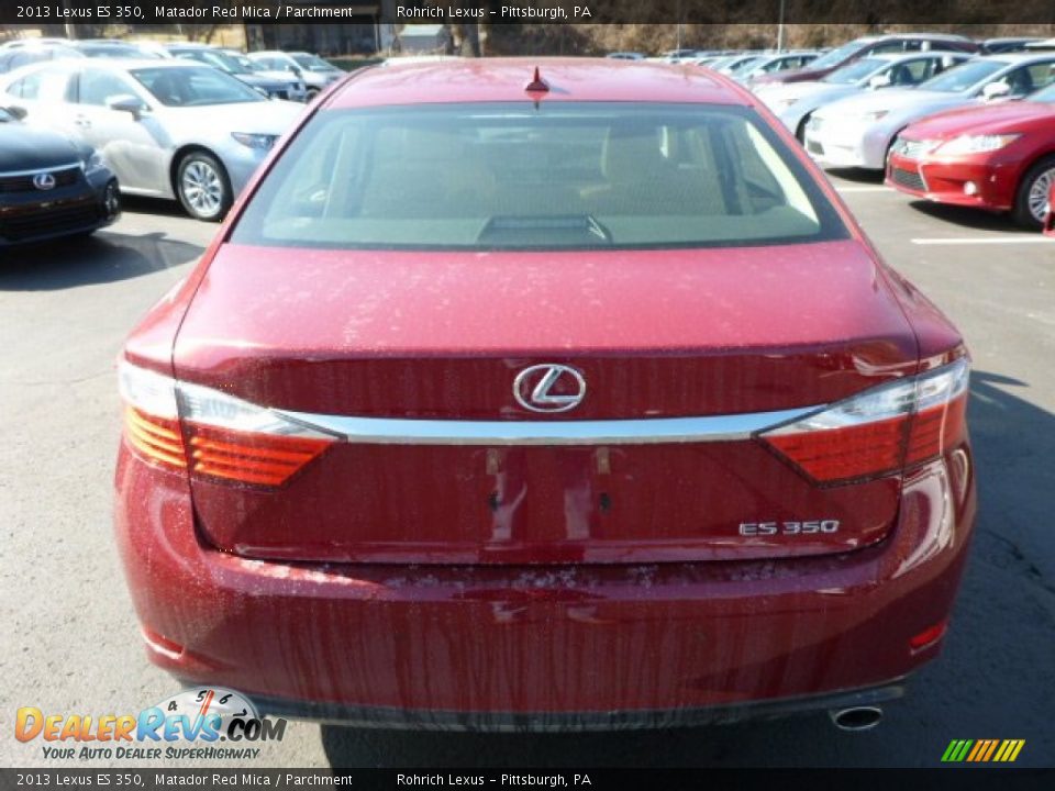 2013 Lexus ES 350 Matador Red Mica / Parchment Photo #3