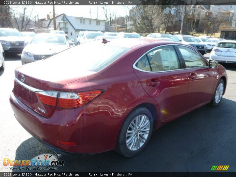 2013 Lexus ES 350 Matador Red Mica / Parchment Photo #4