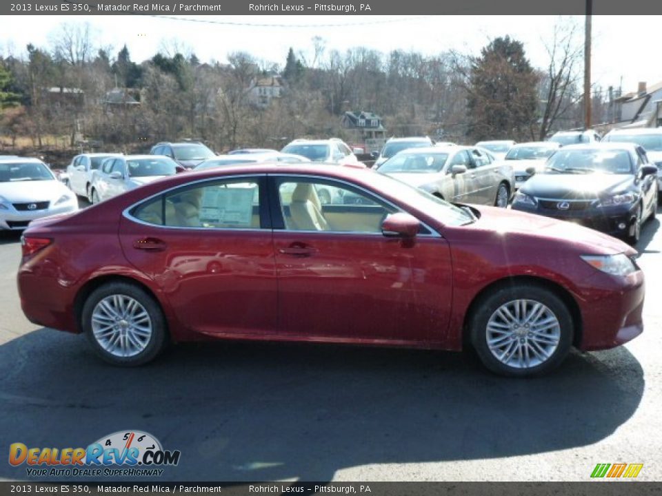2013 Lexus ES 350 Matador Red Mica / Parchment Photo #5
