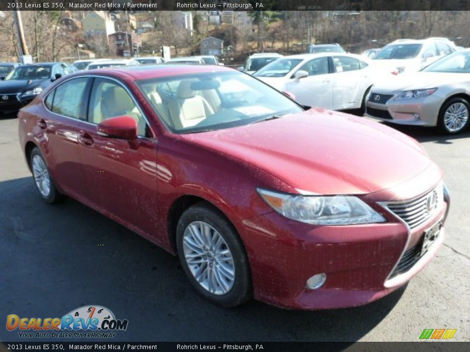 2013 Lexus ES 350 Matador Red Mica / Parchment Photo #6