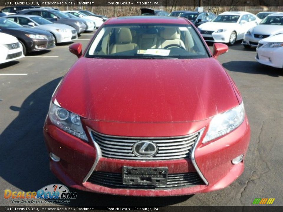 2013 Lexus ES 350 Matador Red Mica / Parchment Photo #7
