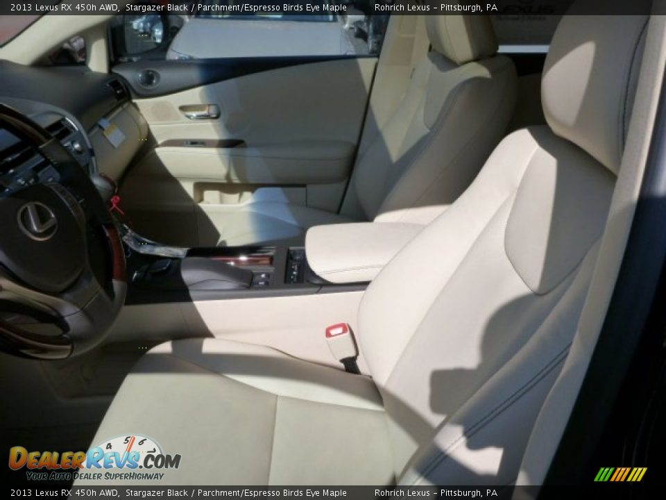 2013 Lexus RX 450h AWD Stargazer Black / Parchment/Espresso Birds Eye Maple Photo #10
