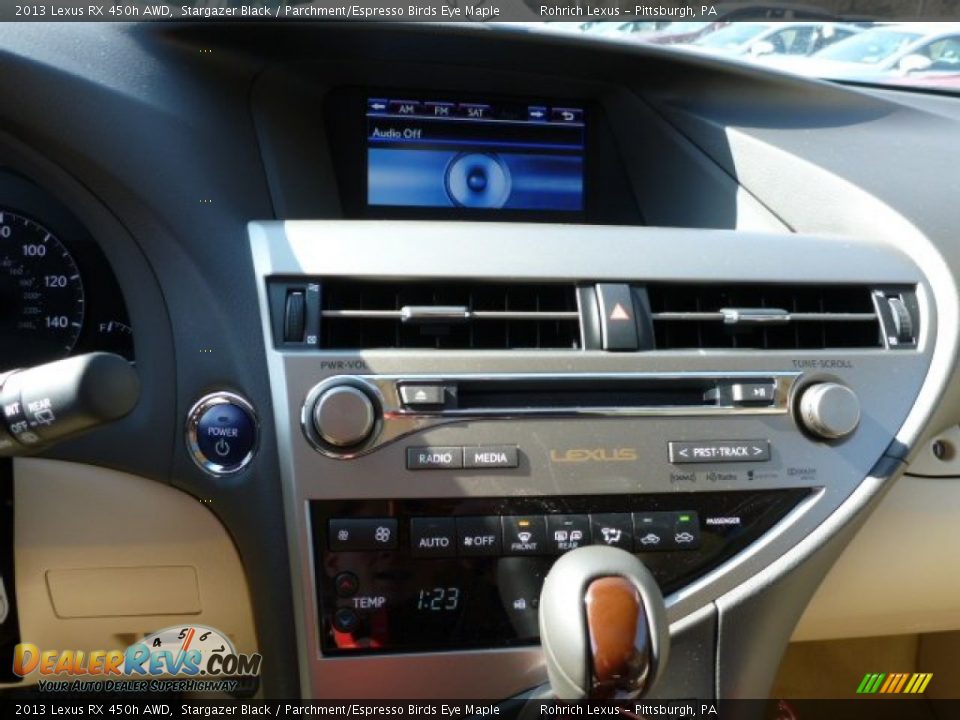 2013 Lexus RX 450h AWD Stargazer Black / Parchment/Espresso Birds Eye Maple Photo #18