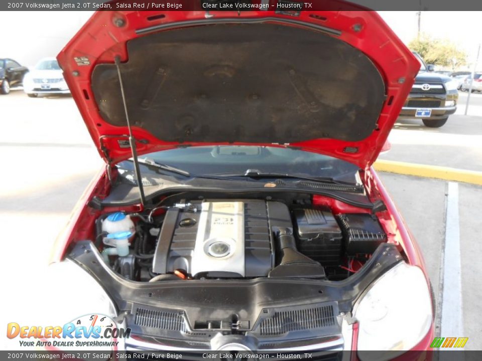 2007 Volkswagen Jetta 2.0T Sedan Salsa Red / Pure Beige Photo #9