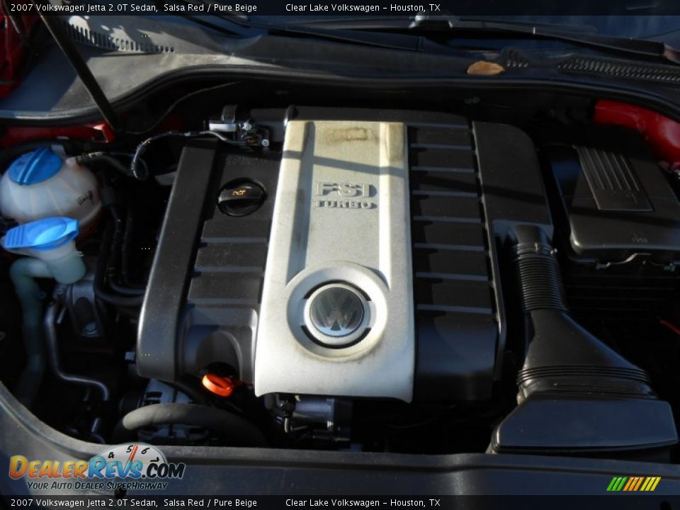 2007 Volkswagen Jetta 2.0T Sedan Salsa Red / Pure Beige Photo #10