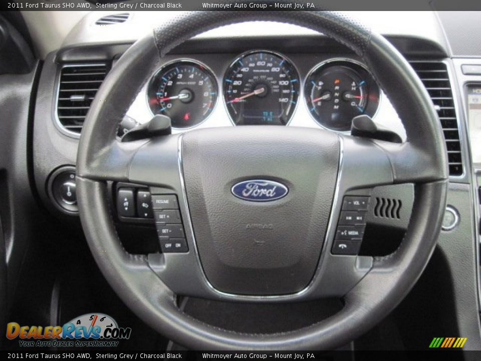 2011 Ford Taurus SHO AWD Steering Wheel Photo #12