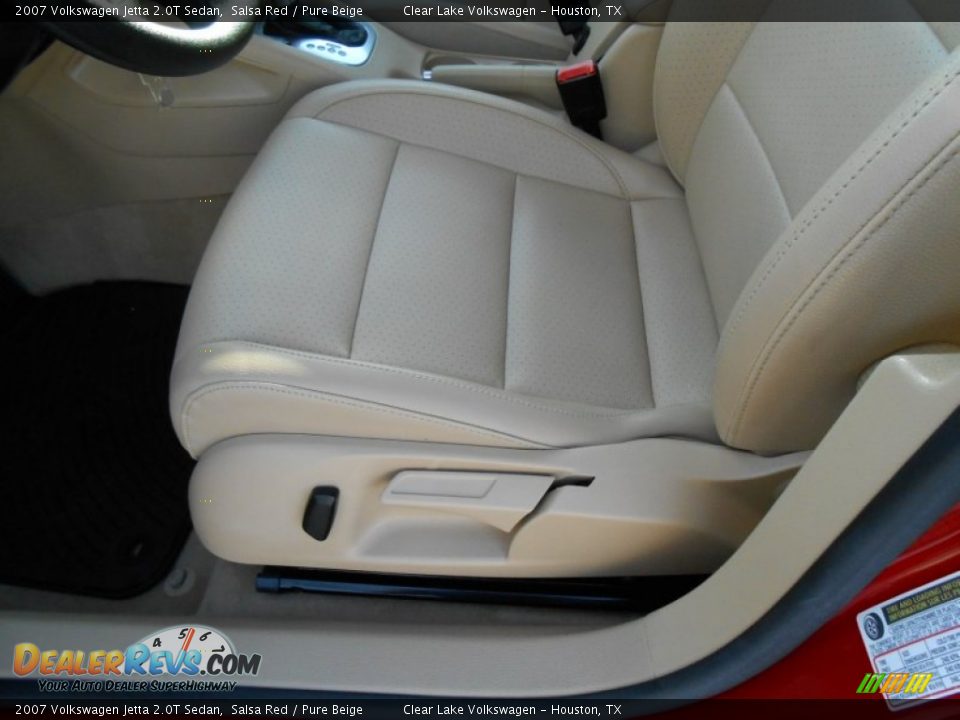 2007 Volkswagen Jetta 2.0T Sedan Salsa Red / Pure Beige Photo #15
