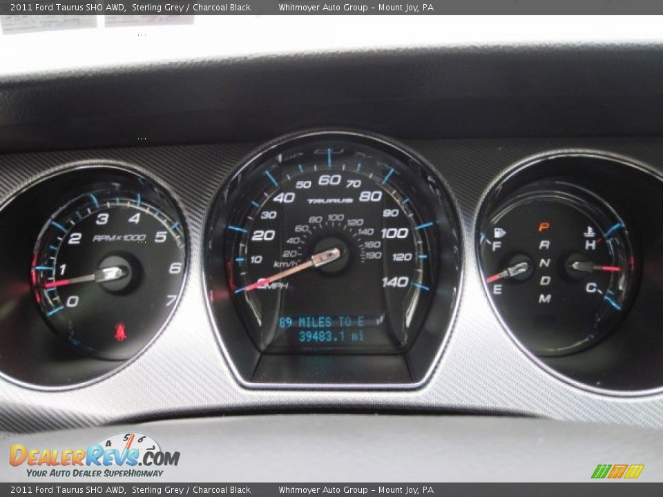 2011 Ford Taurus SHO AWD Gauges Photo #13