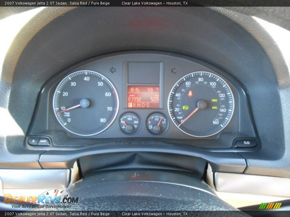 2007 Volkswagen Jetta 2.0T Sedan Salsa Red / Pure Beige Photo #27
