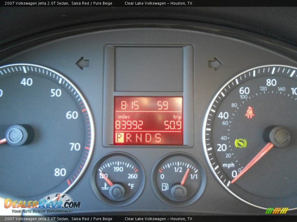 2007 Volkswagen Jetta 2.0T Sedan Salsa Red / Pure Beige Photo #28