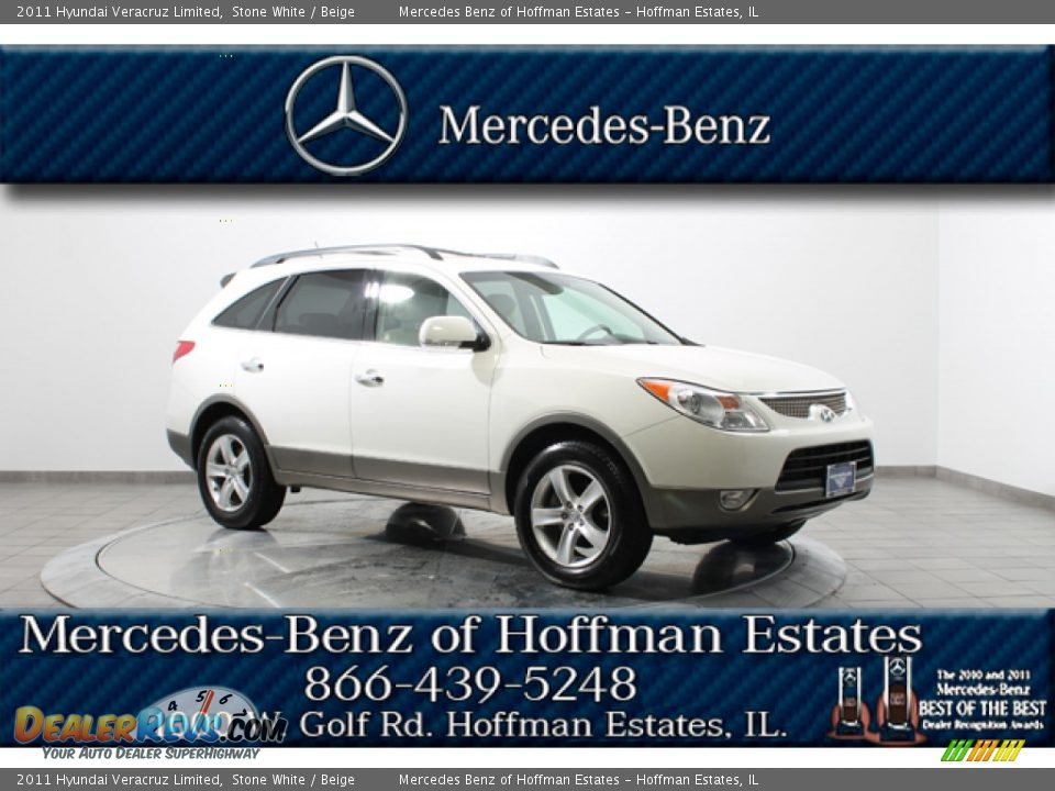 2011 Hyundai Veracruz Limited Stone White / Beige Photo #1