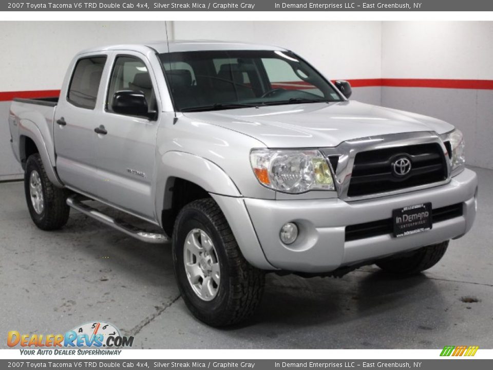 2007 Toyota Tacoma V6 TRD Double Cab 4x4 Silver Streak Mica / Graphite Gray Photo #2