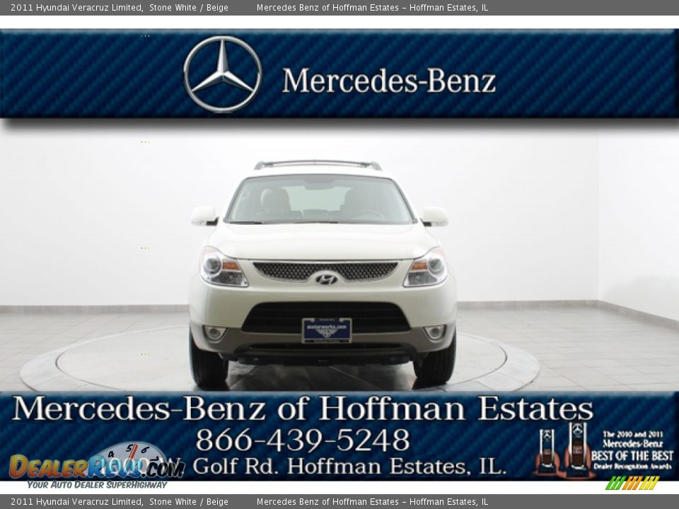 2011 Hyundai Veracruz Limited Stone White / Beige Photo #3