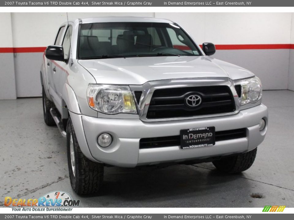2007 Toyota Tacoma V6 TRD Double Cab 4x4 Silver Streak Mica / Graphite Gray Photo #3