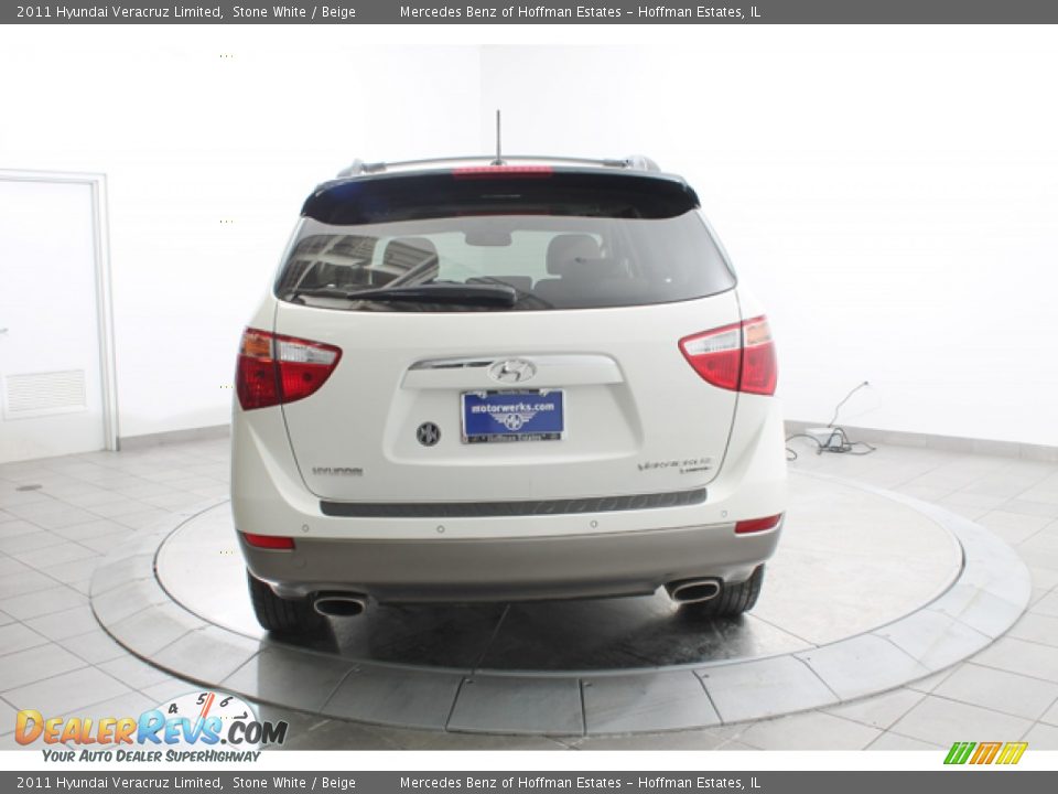 2011 Hyundai Veracruz Limited Stone White / Beige Photo #4