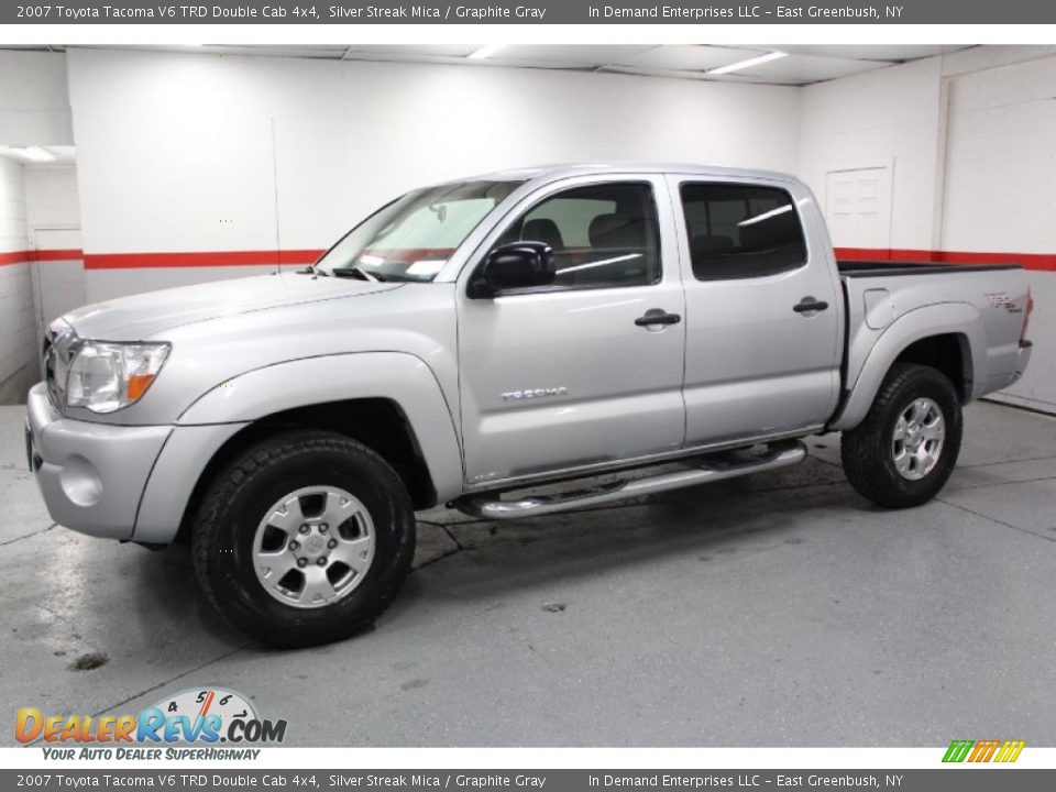 2007 Toyota Tacoma V6 TRD Double Cab 4x4 Silver Streak Mica / Graphite Gray Photo #7