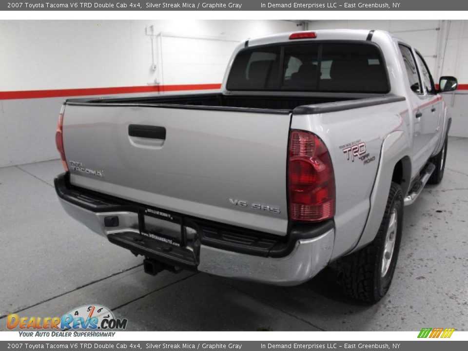 2007 Toyota Tacoma V6 TRD Double Cab 4x4 Silver Streak Mica / Graphite Gray Photo #13